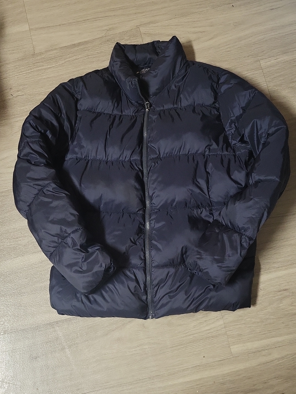 Navy Puffer Jacket - Lightweight Quilted Coat